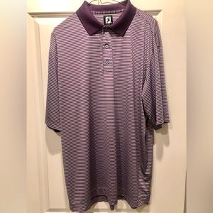 FootJoy Purple Striped Golf Polo